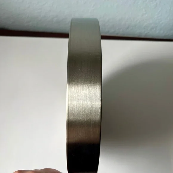 Silver Wall Clock - Picture 2 of 4